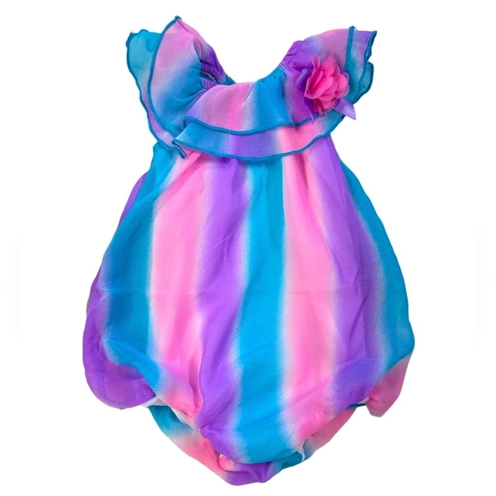 Rare Duck Duck Goose Bubble Romper Baby Girl​